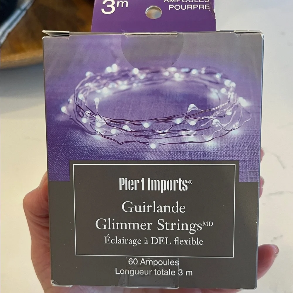 Pier 1 Imports Purple Glimmer Strings LED Lights